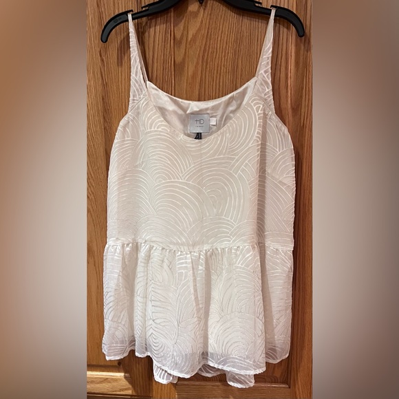 HD in Paris x Anthropologie Laleh Layered Lined Cami Tank in Ivory Size Small - Picture 5 of 16